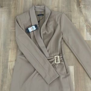 Size 2 beige tommy hilfigrr blazer dress